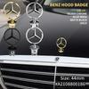 Gwiazda na maskę - emblemat na maskę samochodu Przednie chromowane logo oznaczenie maski dla Mercedes Benz Klasa C/E/S w163 w204 w211 w210 w220 W124 W140