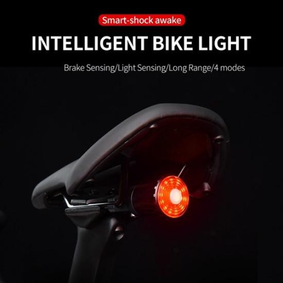 Brake Alert Intelligent Smart Bicycle Tail Light for Road Bike Mountain Bike