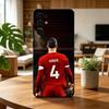 V-Virgil van D-Dijk FOOTBALL 4  Phone Case Black Silicone Soft For Samsung S25,S24,S21,S22,S23,S30,Ultra,S20,Plus,Fe,Lite