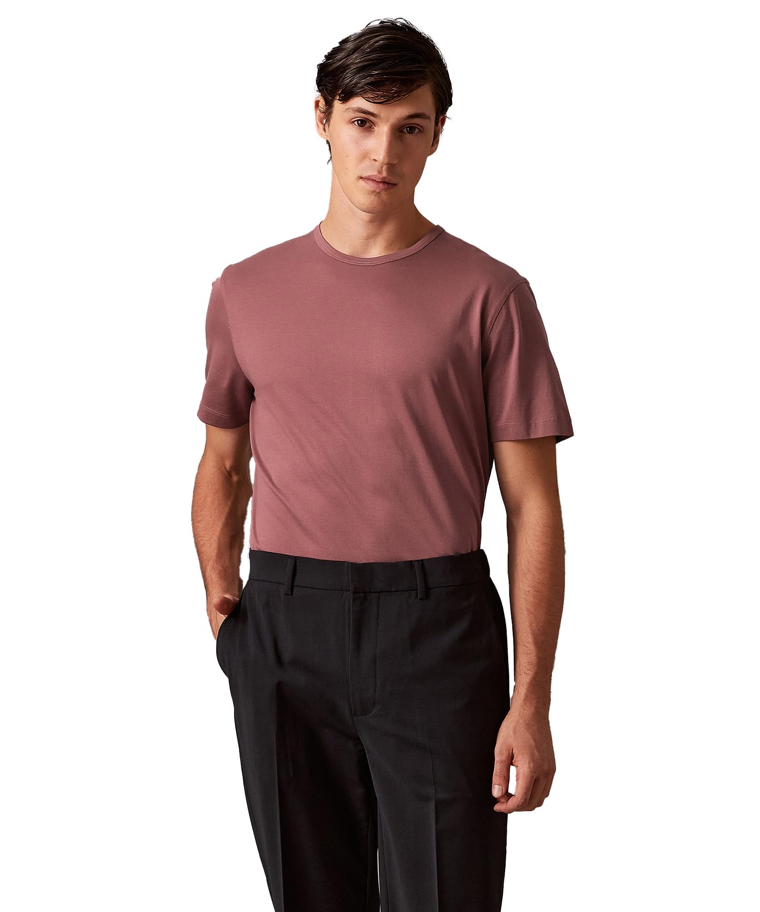 

Crew Neck Short Sleeve 40EM281 S WILDGINGERVIE [Calvin Klein] [Official Brand] T-Shirt