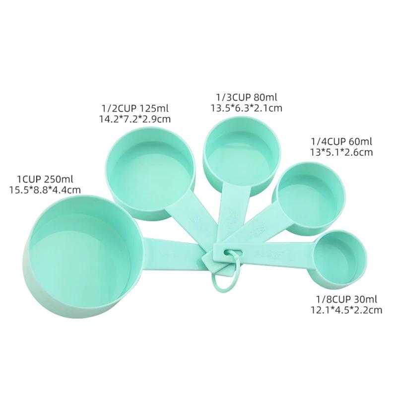 5/10Pcs Measuring Spoon Measuring Cup Multi Purpose Baking Tool DIY Cake Baking Powder Spoon Plastic Handle Kitchen Gadgets
