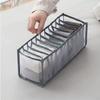 1/3Pcs Underwear Storage Bag Socks Bra Organizer Multiple Compartments Transparent Breathable Mesh Closet Storage Bag