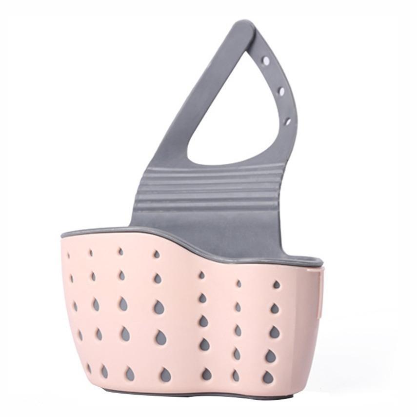 Multifunctional Silicone Kitchen Sink Caddy Sponge Holder Hanging Drain Basket Rack for Faucet & Pool Organizer