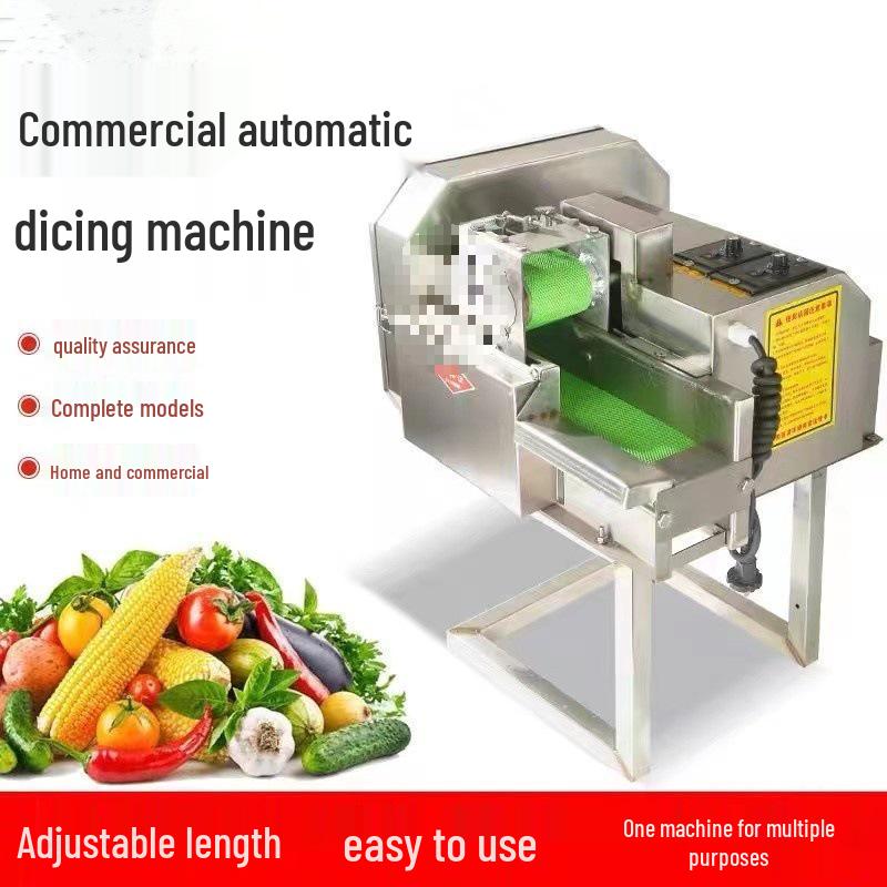 Fully Automatic Electric Vegetable Cutter: Hand-Crank Multifunction for Scallions, Garlic, and Sprouts In Canteens and Kitchens