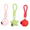Keychain Imitation Leather Strawberry Star Fruit Design Keychain Pendant with Lanyard Mobile Phone Bag Hanging Ornament