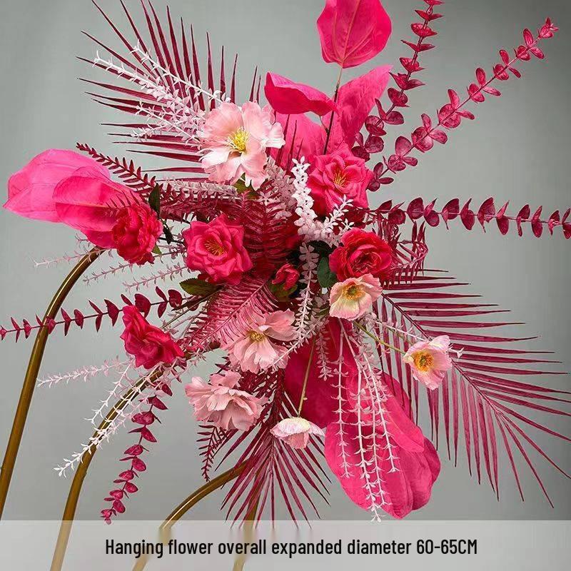 Dekorationsständer für Hochzeitsbühne und Gang mit künstlichen Blumen