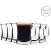 Coffee Cup - Lav - Set of 6 Pieces - Clear Glass - Modern Style - 225ml