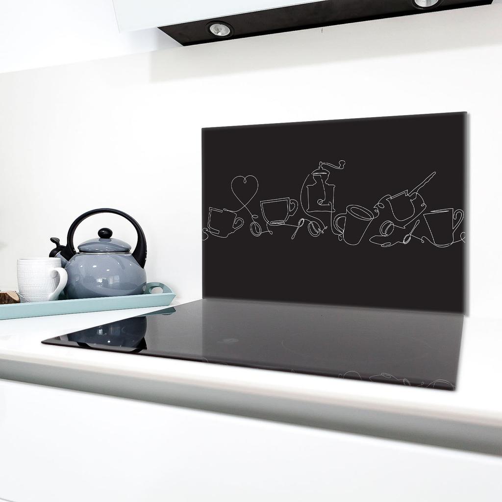 Glass Hob Protector 80x52 Black