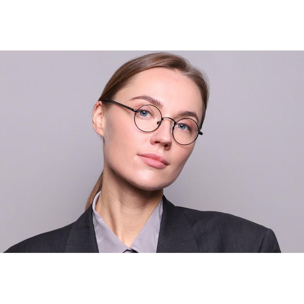 Full Rim Round Black Smartbuy Collection Scout Blue Light Block Asian Fit M5 Fashion Unisex Eyeglasses