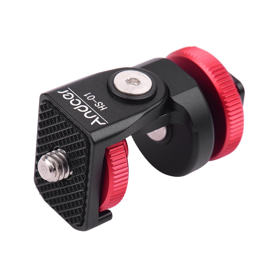 HS-01 Adattatore Supporto Scarpa Fredda Supporto Lega di Alluminio con Vite da 1/4 di Pollice per LED