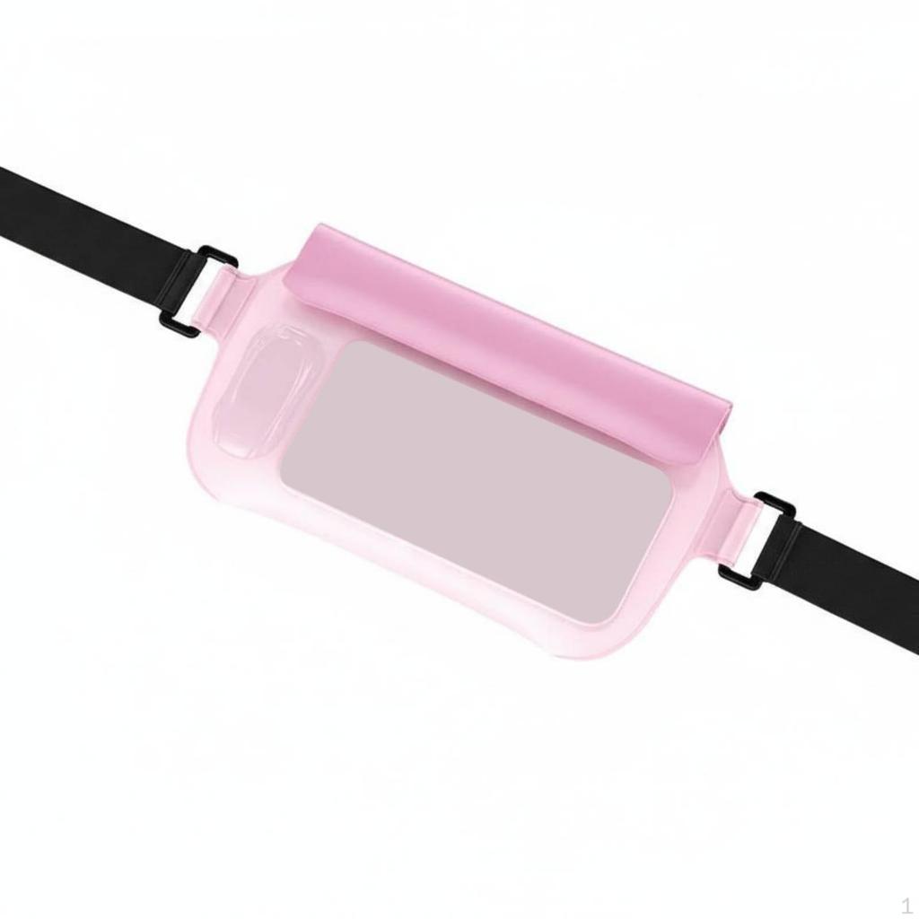 Waterproof Phone Waist Bag Sturdy TPU Material Submersible Pouch Double Seal Protection