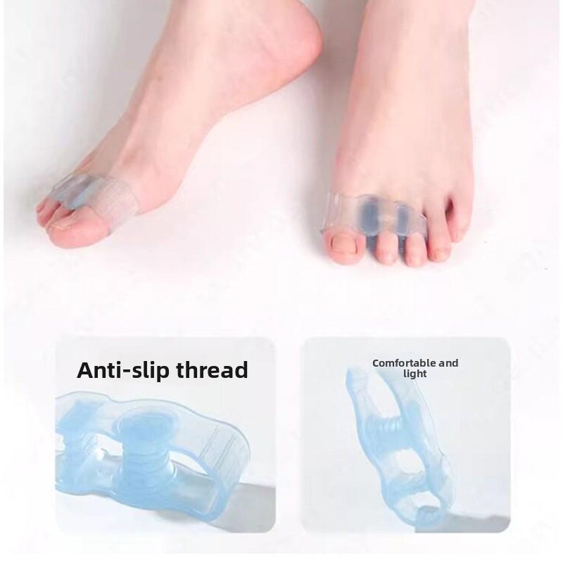 Toe Splitter Silicone Anti-wear Big Toe Separator Toe Separation Breathable Soft Elastic Foot Care