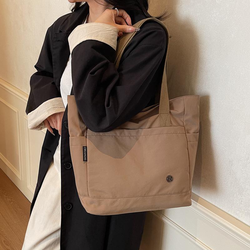 Large Capacity Cloth Bag Bag Female Tote Bag To Work Commuting Shoulder Leisure Student Class Tote Bag
