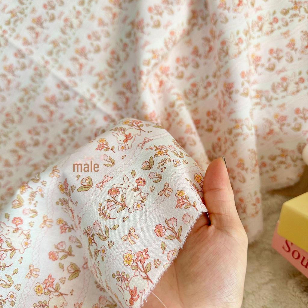 100% Cotton 40s Digital Korean Cartoon Fabric for Children's and Adult Clothing, Homewear, and Luggage