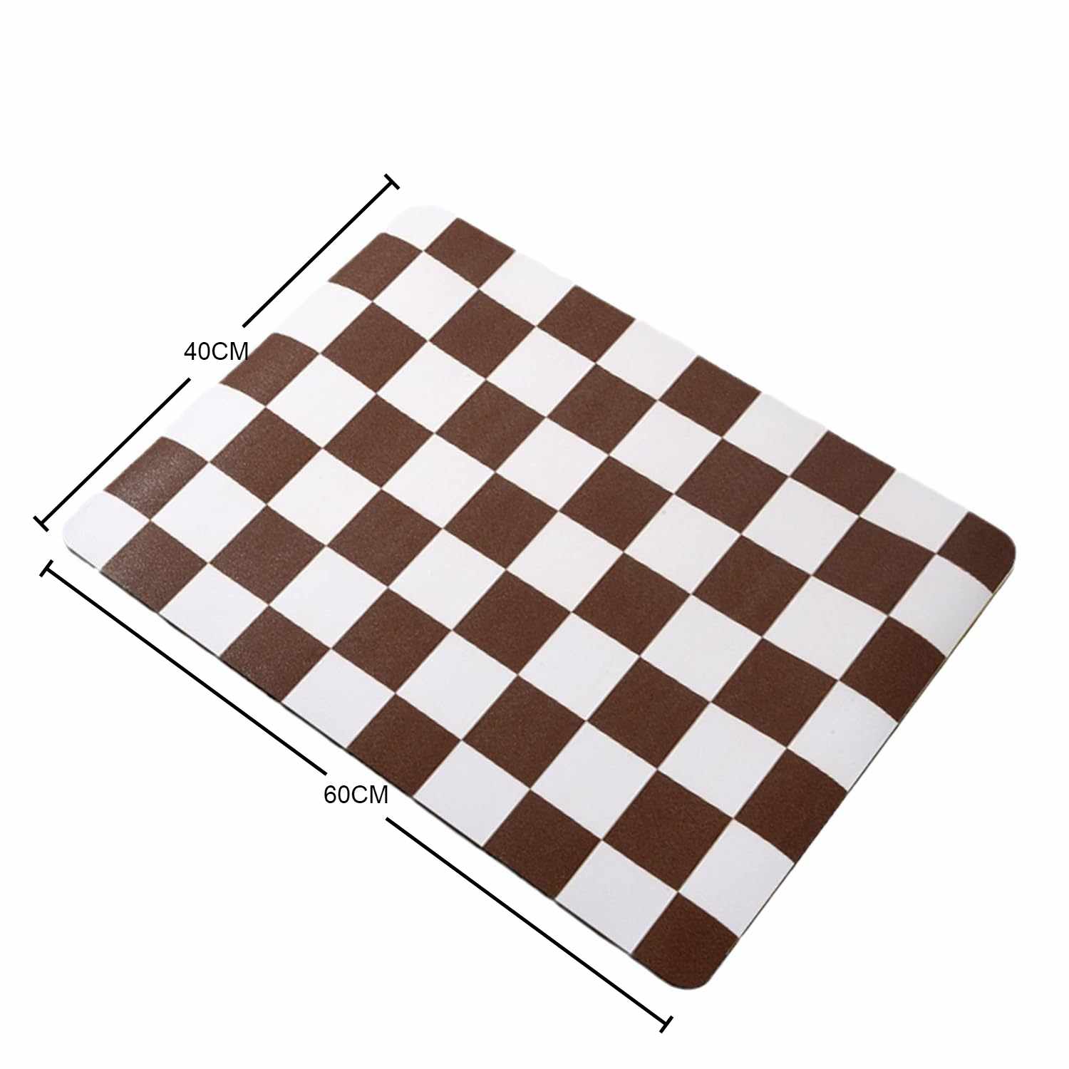 

1PCS 40X60CM Kitchen Draining Non-Slip Kitchen Countertop Absorbent Coaster Anti-Slip Rubber Base Bowl Plate Cup Pad 2