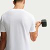 Nike Dri Fit Quick Dry T Shirts Men's White/Black Crew Neck Moderate