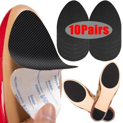 Tappetino antiscivolo resistente all'usura per scarpe, autoadesivo, adesivo per tacchi alti, protezione per suole con tacchi alti, cuscinetti in gomma, cuscino