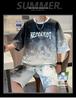 Men's Korean Style 2025 Two-Piece Summer Sportswear: Short Sleeve T-shirt & Casual Basketball Jersey Shorts