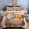 Cute Cartoon Capybara Print Bedding Set Duvet Cover 1 Duvet Cover 2 Pillowcases Adult and Children Bedding Set Christmas Gifts