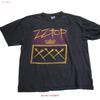 Vintage ZZ Top Triple X Tour Rock Concert Double Sided 1999 Black T Shirt Unisexs XL Vintage Washed Stretched Breathable