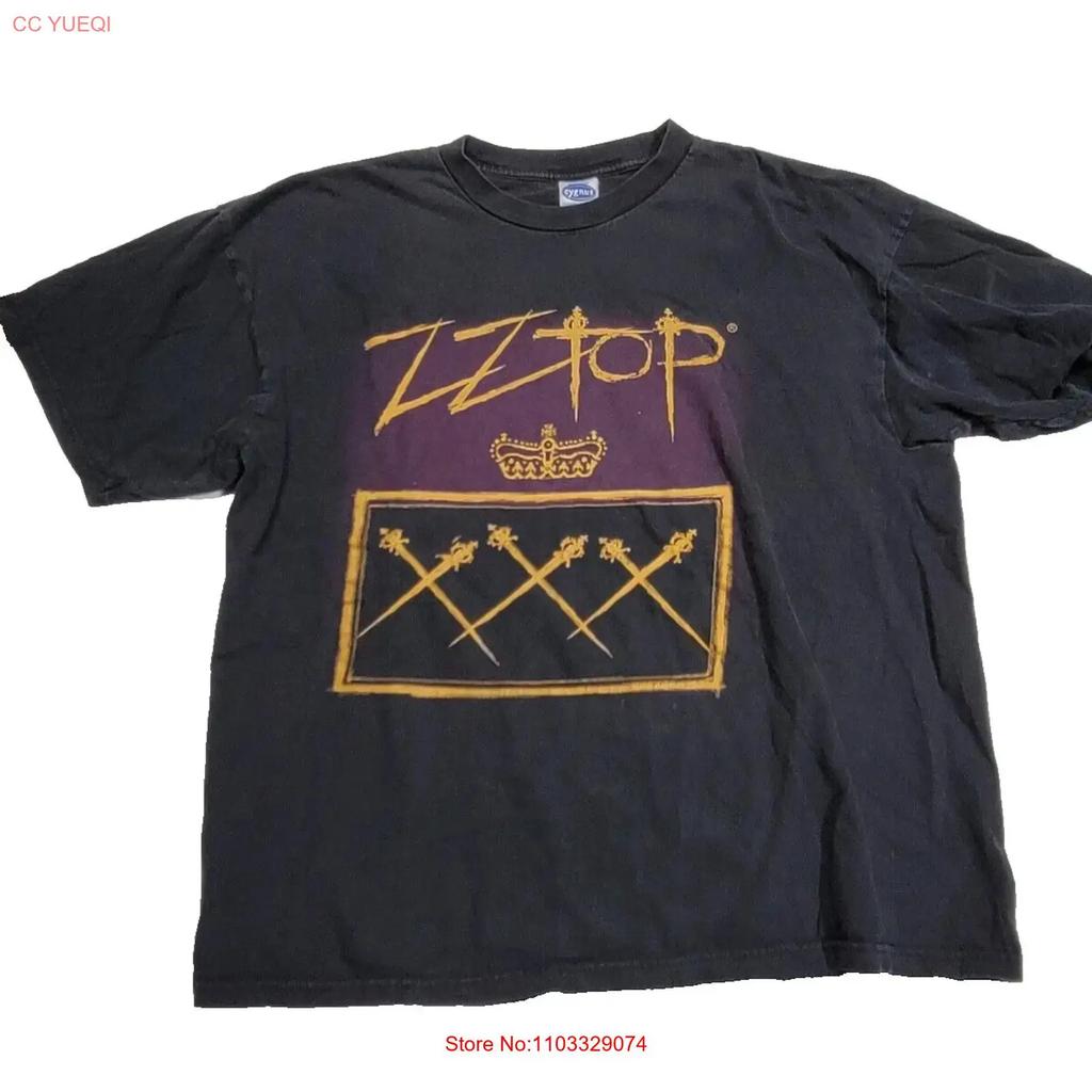Vintage ZZ Top Triple X Tour Rock Concert Double Sided 1999 Black T Shirt Unisexs XL Vintage Washed Stretched Breathable