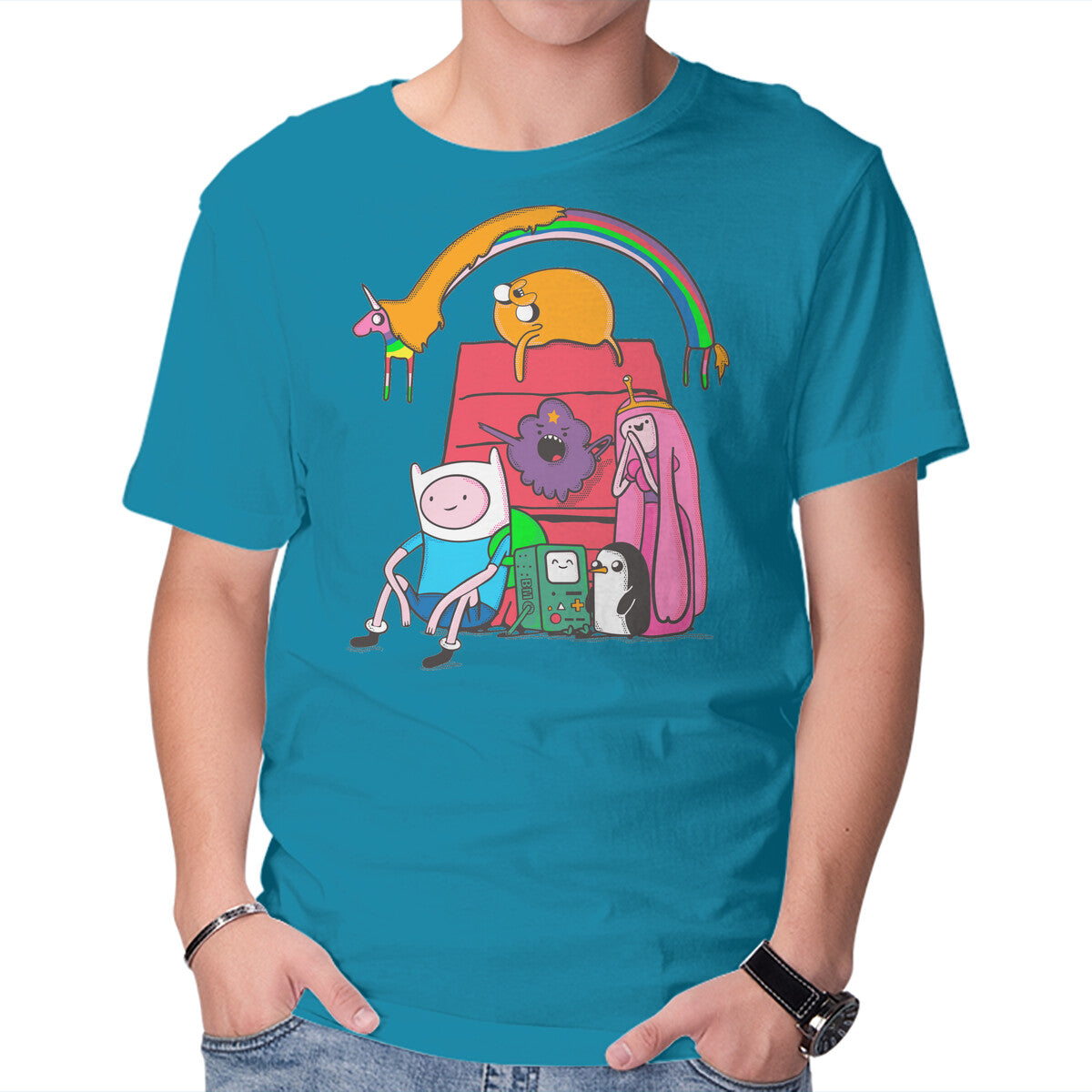 Unisex Crew Neck T-Shirt Adventure House Graphic Short Sleeve Casual Tee XXXL