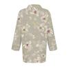 Women's Fashion Casual Button 3/4 Sleeve Vintage Floral Print Lapel Top