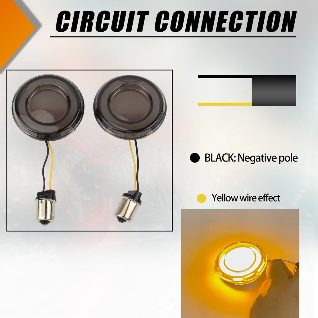 Motorcycle Front LED Turn Signal Light DRL Indicator Lamp Brake Light 1156 1157 For Harley Sportster Dyna Touring Softail