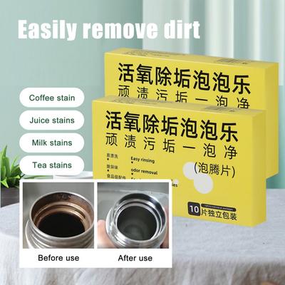 100Pcs Coffee Machine Descaler Cleaner Tablets Deep Cleaning Powerful Descaling Efficient Multi-cup System Descaling Tablets