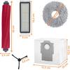 Accessory Pack - Phonillico® - Roborock QREVO - 4 Dust Bags - 4 Filters - 4 Side Brushes