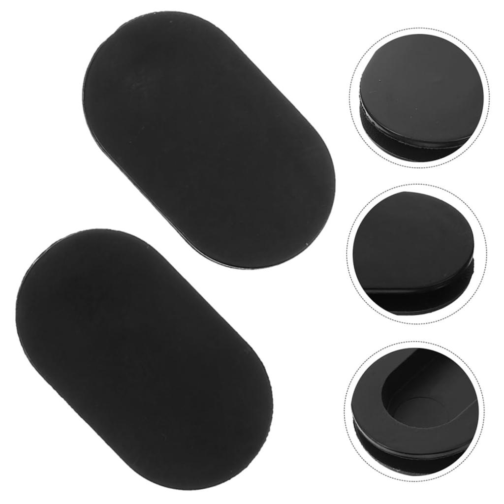 10Pcs Silicone Piggy Bank Stoppers - Oval Bottom Plugs for Kids Safe Bank and DIY Projects - Black Silicone Caps for Money Savings