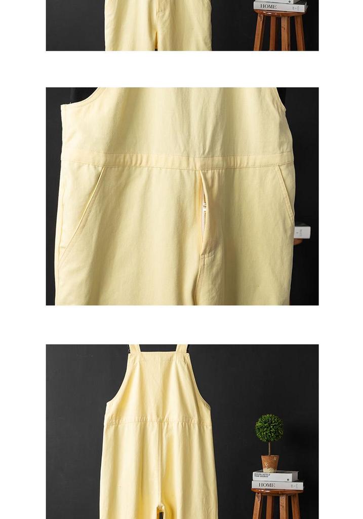 Unisex Candy Kleur Casual Overall: Leeftijd-verminderende, loszittende jumpsuit met lange, bandjesbroek voor Lente & Herfst.