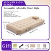 Inflatable Camping Mattress with Automatic Inflation - Lightweight Outdoor Air Cushion Bed for Tent