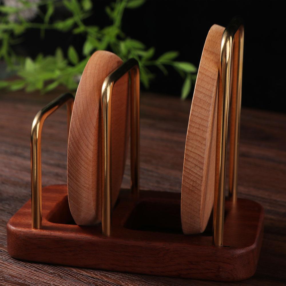 Multi Layer Design Cutting Board Storage Rack Wood Base Pots Pan Lids Rack  Kitchen