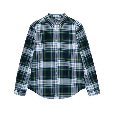 Polo Casual Shirt Plaid Cotton Oxford Collar Kids Kids Tops 323981016-001