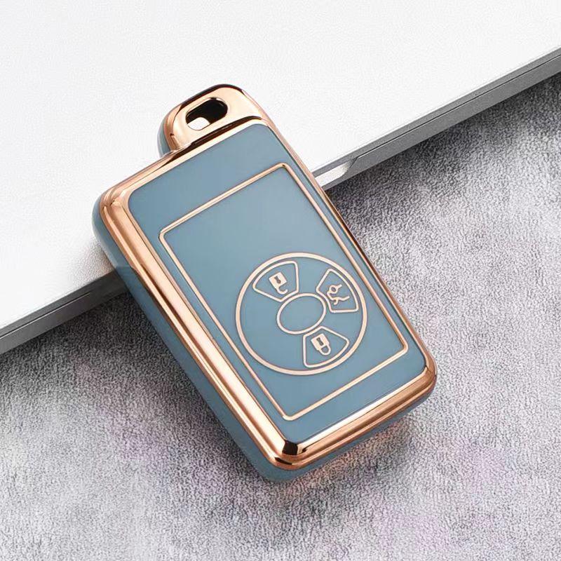 New Tpu Car Remote Key Cover Case For Toyota Avalon Camry Corolla Yaris Smart Key Holder Protector Keychain Auto Accessories