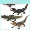 Modèle Crocodile en PVC d'Animal Sauvage Jouet de Présentation Statique Pour Collectionneurs et Usage Éducatif
