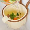 Hanging Kitchen Sink Drain Basket for Home Use - Separates Food Residues, Tea Leaves and Kitchen Waste