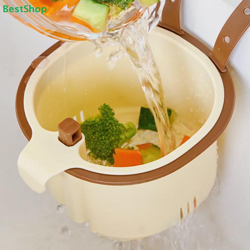 Hanging Kitchen Sink Drain Basket for Home Use - Separates Food Residues, Tea Leaves and Kitchen Waste