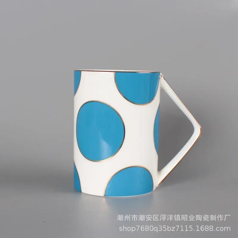 Innovative Mug Large Capacity Coffee Cup Afternoon Tea Bone China Color Ceramic Cup Water Cups Simple Coffee Mug