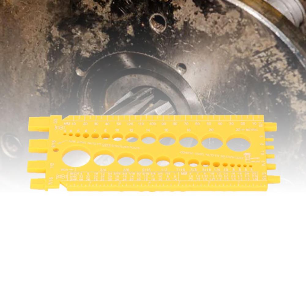 Inch Scale Bolt Measuring Tool Millimeter Scale Nut Bolt Gauge Bolt Thread Gauge  Automotive Use