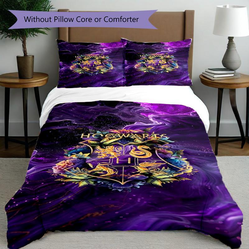 3pcs Duvet Cover Set (1*Duvet Cover + 2*Pillowcase, Without Core),Fantasy film Print Bedding Set, Bedroom Decor, All‑Season, Birthday Gift
