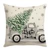 Christmas Tree Element Linen Material Pillowcase Warm Home Decoration Sofa Cushion Bedroom Pillowcase