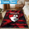 Custom Name Bournemouth Crest Rug Game Carpet, Floor Mat for Bedroom Living Room Entryway Rug, Home Decor Idea Gift for Christmas Birthday