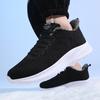 Mesh sneakers winter large size men's shoes warm shock absorption lightweight youth running shoes winter