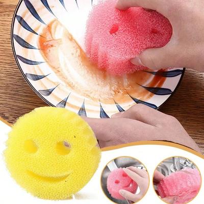 3PCS Cleaning Wipe Dishwashing Sponge Cloth Strong Scouring Pad Kitchen Bathroom Miracle Sponge Stain Odor Resistant Migic Wipe