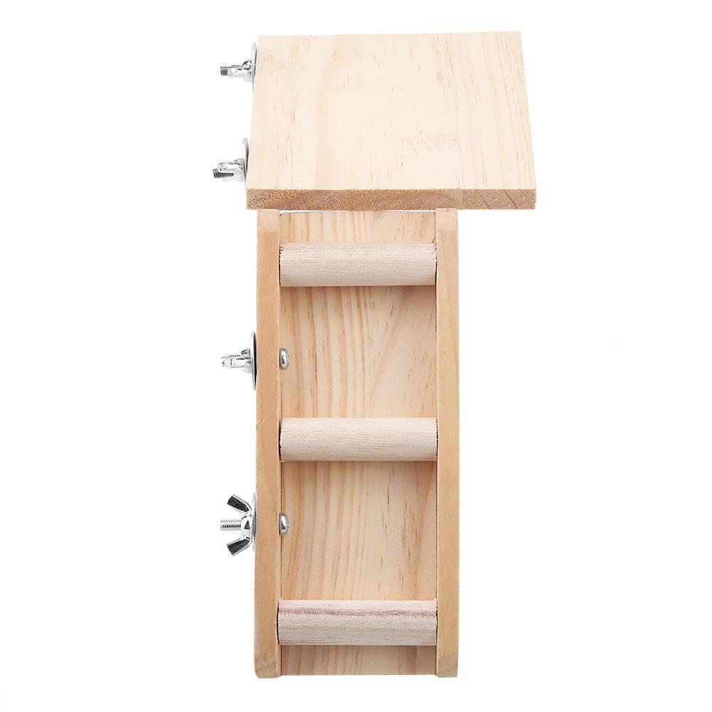 Wooden Parrot Hamster Toys Ladder Platform Set Small Animal Toys Climbing Kits
