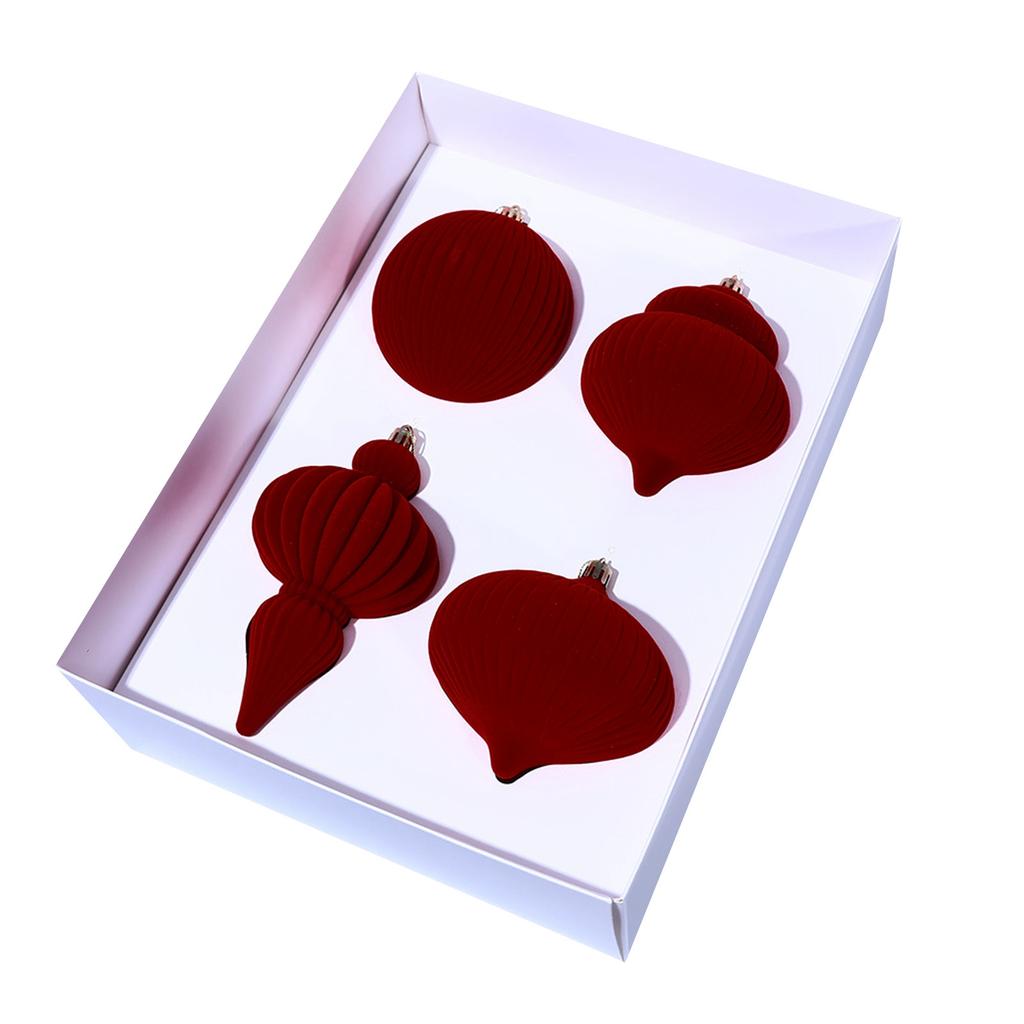 4 Stück Weihnachtskugeln Weihnachtsbaumschmuck Weihnachtsdekoration Christbaumkugeln