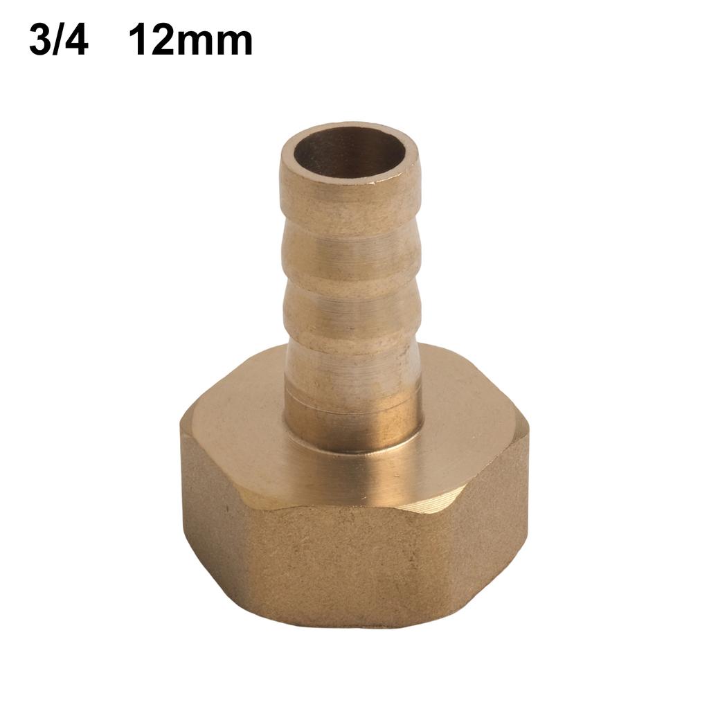 Sturdy Brass Barb Female Thread Connector Tail Pipe Hose Fitting 3/4 Inch