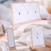 Pack of 3 Wood Jewelry Stand for Multi Piece Necklace and Bracelet Organization with Space Efficient Design